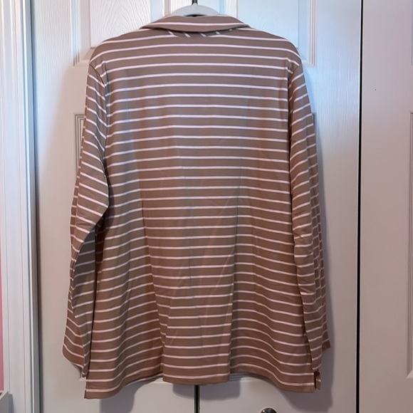 Striped collared v neck shirt - Picture 6 of 6